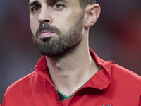 Bernardo Silva of Portugal looks on before the UEFA Nations League 2024/25 League A Group A1 match between Portugal and Poland at Estadio Do...