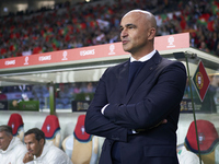 Roberto Martinez, Head Coach of Portugal, looks on before the UEFA Nations League 2024/25 League A Group A1 match between Portugal and Polan...