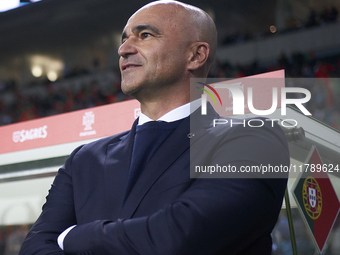 Roberto Martinez, Head Coach of Portugal, looks on before the UEFA Nations League 2024/25 League A Group A1 match between Portugal and Polan...