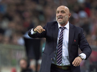 Michal Probierz, Head Coach of Poland, reacts during the UEFA Nations League 2024/25 League A Group A1 match between Portugal and Poland at...