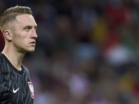 Marcin Bulka of Poland looks on during the UEFA Nations League 2024/25 League A Group A1 match between Portugal and Poland at Estadio Do Dra...