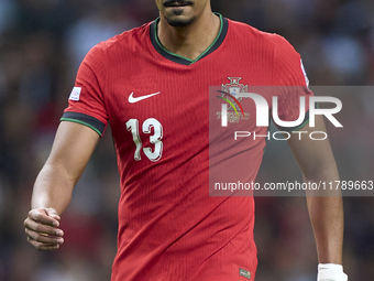 Renato Veiga of Portugal looks on during the UEFA Nations League 2024/25 League A Group A1 match between Portugal and Poland at Estadio Do D...