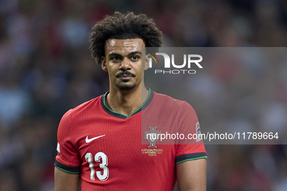 Renato Veiga of Portugal looks on during the UEFA Nations League 2024/25 League A Group A1 match between Portugal and Poland at Estadio Do D...