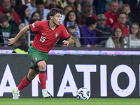 Joao Neves of Portugal plays during the UEFA Nations League 2024/25 League A Group A1 match between Portugal and Poland at Estadio Do Dragao...