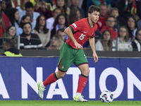 Joao Neves of Portugal plays during the UEFA Nations League 2024/25 League A Group A1 match between Portugal and Poland at Estadio Do Dragao...