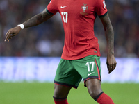 Rafael Leao of Portugal is in action during the UEFA Nations League 2024/25 League A Group A1 match between Portugal and Poland at Estadio D...