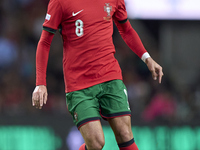 Bruno Fernandes of Portugal is in action during the UEFA Nations League 2024/25 League A Group A1 match between Portugal and Poland at Estad...