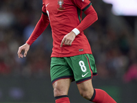 Bruno Fernandes of Portugal is in action during the UEFA Nations League 2024/25 League A Group A1 match between Portugal and Poland at Estad...