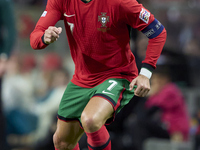 Cristiano Ronaldo of Portugal is in action during the UEFA Nations League 2024/25 League A Group A1 match between Portugal and Poland at Est...