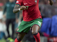 Rafael Leao of Portugal is in action during the UEFA Nations League 2024/25 League A Group A1 match between Portugal and Poland at Estadio D...