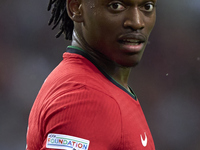 Rafael Leao of Portugal looks on during the UEFA Nations League 2024/25 League A Group A1 match between Portugal and Poland at Estadio Do Dr...