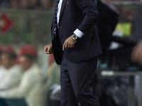 Michal Probierz, Head Coach of Poland, reacts during the UEFA Nations League 2024/25 League A Group A1 match between Portugal and Poland at...