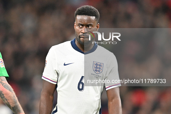 Marc Guehi (6 England) looks on during the UEFA Nations League 2024/5, League B, Group B2 match between England and the Republic of Ireland...