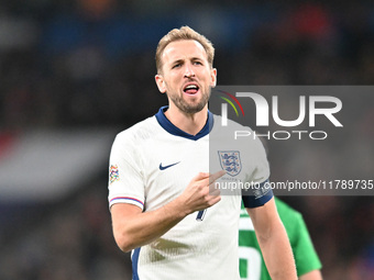 Harry Kane (9 England) points during the UEFA Nations League 2024/5, League B, Group B2 match between England and the Republic of Ireland at...