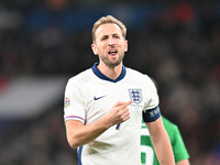 Harry Kane (9 England) points during the UEFA Nations League 2024/5, League B, Group B2 match between England and the Republic of Ireland at...