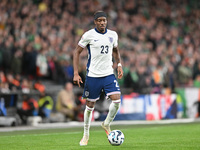 Noni Madueke (23 England) is challenged during the UEFA Nations League 2024/5, League B, Group B2 match between England and the Republic of...