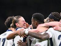 Connor Gallagher (4 England) (left) celebrates his goal during the UEFA Nations League 2024/5, League B, Group B2 match between England and...