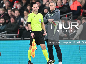 Manager Helmir Hallgrimsson, the manager of the Republic of Ireland, looks on during the UEFA Nations League 2024/5, League B, Group B2 matc...