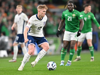 Lewis Hall (12 England) goes forward during the UEFA Nations League 2024/5, League B, Group B2 match between England and the Republic of Ire...