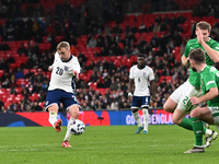 Jarrod Bowen (20 England) shoots during the UEFA Nations League 2024/5, League B, Group B2 match between England and the Republic of Ireland...