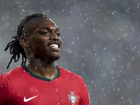 Rafael Leao of Portugal looks on during the UEFA Nations League 2024/25 League A Group A1 match between Portugal and Poland at Estadio Do Dr...