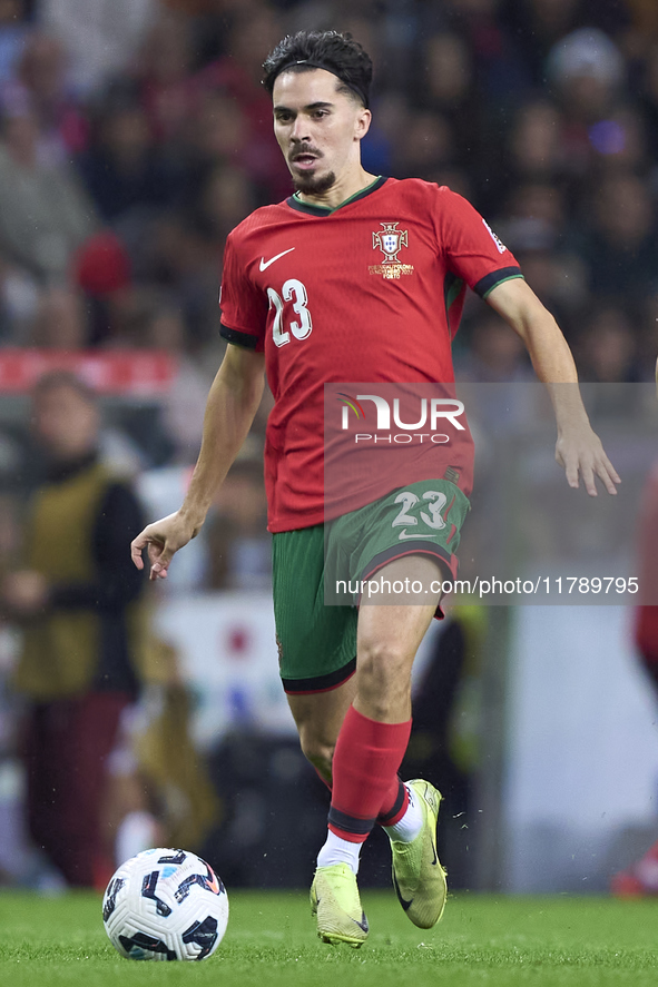 Vitor Ferreira 'Vitinha' of Portugal is in action during the UEFA Nations League 2024/25 League A Group A1 match between Portugal and Poland...