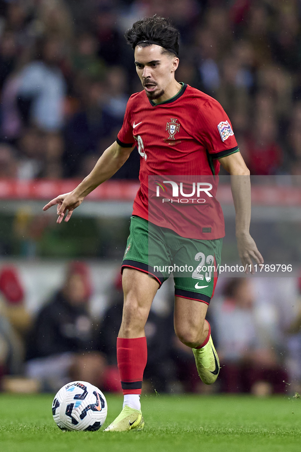 Vitor Ferreira 'Vitinha' of Portugal is in action during the UEFA Nations League 2024/25 League A Group A1 match between Portugal and Poland...