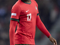 Rafael Leao of Portugal looks on during the UEFA Nations League 2024/25 League A Group A1 match between Portugal and Poland at Estadio Do Dr...