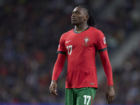 Rafael Leao of Portugal looks on during the UEFA Nations League 2024/25 League A Group A1 match between Portugal and Poland at Estadio Do Dr...