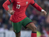 Renato Veiga of Portugal is in action during the UEFA Nations League 2024/25 League A Group A1 match between Portugal and Poland at Estadio...