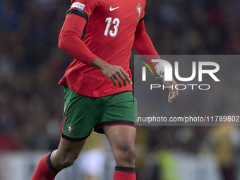 Renato Veiga of Portugal is in action during the UEFA Nations League 2024/25 League A Group A1 match between Portugal and Poland at Estadio...