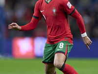 Bruno Fernandes of Portugal is in action during the UEFA Nations League 2024/25 League A Group A1 match between Portugal and Poland at Estad...