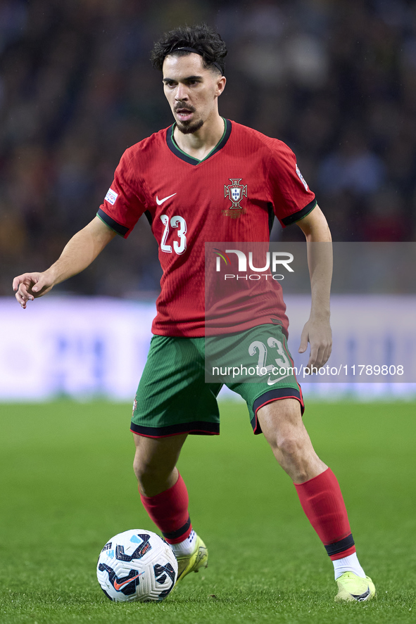 Vitor Ferreira 'Vitinha' of Portugal is in action during the UEFA Nations League 2024/25 League A Group A1 match between Portugal and Poland...