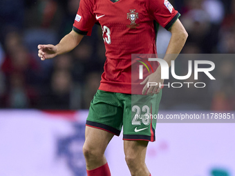 Vitor Ferreira 'Vitinha' of Portugal is in action during the UEFA Nations League 2024/25 League A Group A1 match between Portugal and Poland...