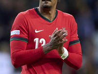 Renato Veiga of Portugal shows appreciation to the fans after the UEFA Nations League 2024/25 League A Group A1 match between Portugal and P...