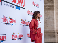 Valentina Lodovini attends the ''Una Terapia Di Gruppo'' photocall at The Space Cinema Moderno in Rome, Italy, on November 18, 2024. (