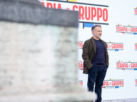 Director Paolo Costella attends the ''Una Terapia Di Gruppo'' photocall at The Space Cinema Moderno in Rome, Italy, on November 18, 2024. (