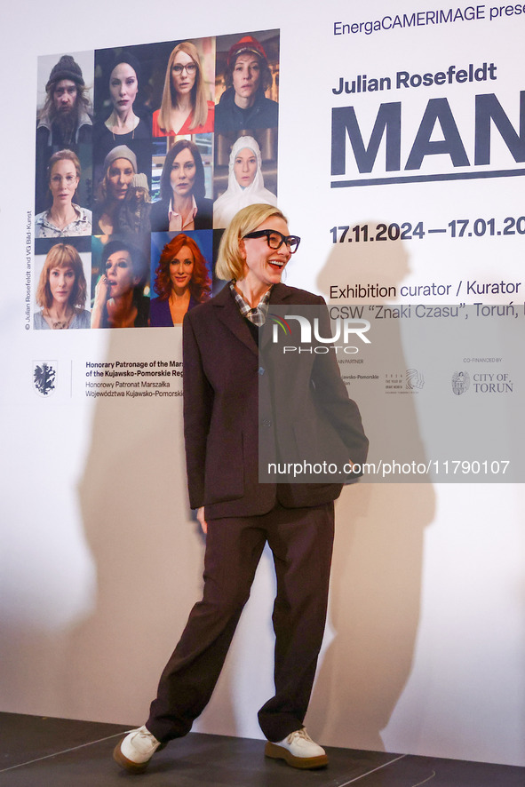 Cate Blanchett attends the opening of 'Manifesto' exhibition by Julian Rosefeldt in the Centre Of Contemporary Art as part of the 32nd Energ...