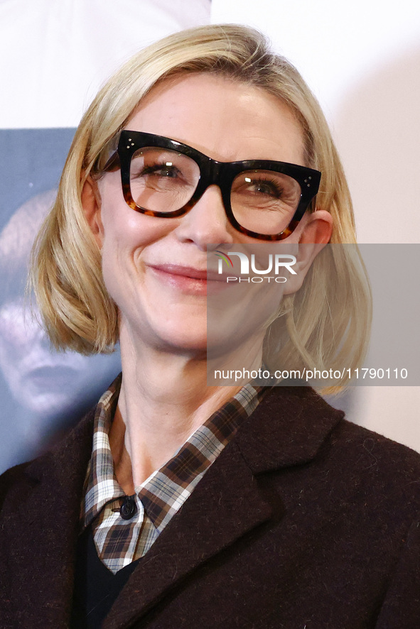 Cate Blanchett attends the opening of 'Manifesto' exhibition by Julian Rosefeldt in the Centre Of Contemporary Art as part of the 32nd Energ...