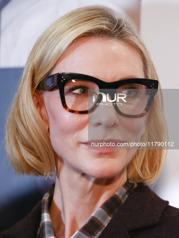 Cate Blanchett attends the opening of 'Manifesto' exhibition by Julian Rosefeldt in the Centre Of Contemporary Art as part of the 32nd Energ...