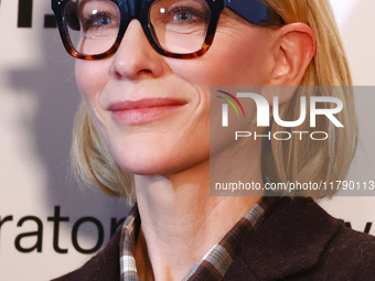 Cate Blanchett attends the opening of 'Manifesto' exhibition by Julian Rosefeldt in the Centre Of Contemporary Art as part of the 32nd Energ...