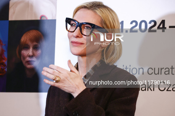 Cate Blanchett attends the opening of 'Manifesto' exhibition by Julian Rosefeldt in the Centre Of Contemporary Art as part of the 32nd Energ...