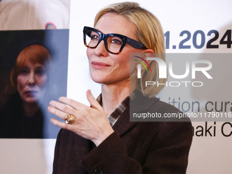 Cate Blanchett attends the opening of 'Manifesto' exhibition by Julian Rosefeldt in the Centre Of Contemporary Art as part of the 32nd Energ...