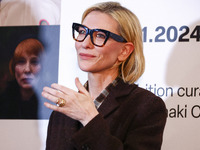 Cate Blanchett attends the opening of 'Manifesto' exhibition by Julian Rosefeldt in the Centre Of Contemporary Art as part of the 32nd Energ...