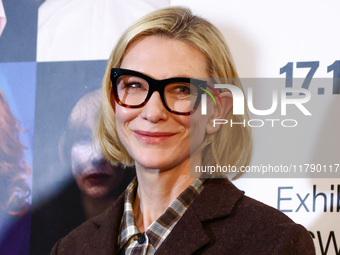 Cate Blanchett attends the opening of 'Manifesto' exhibition by Julian Rosefeldt in the Centre Of Contemporary Art as part of the 32nd Energ...