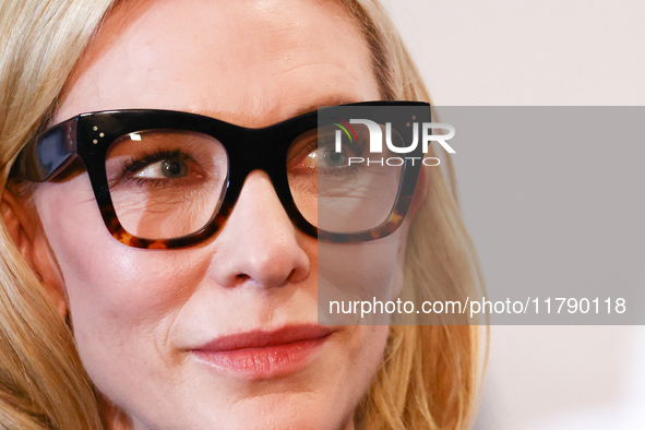 Cate Blanchett attends the opening of 'Manifesto' exhibition by Julian Rosefeldt in the Centre Of Contemporary Art as part of the 32nd Energ...