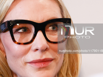 Cate Blanchett attends the opening of 'Manifesto' exhibition by Julian Rosefeldt in the Centre Of Contemporary Art as part of the 32nd Energ...