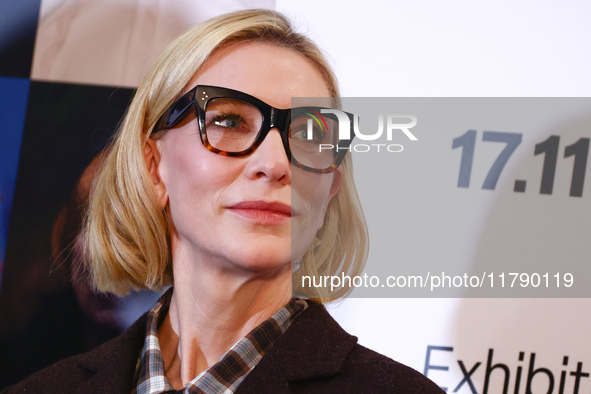 Cate Blanchett attends the opening of 'Manifesto' exhibition by Julian Rosefeldt in the Centre Of Contemporary Art as part of the 32nd Energ...