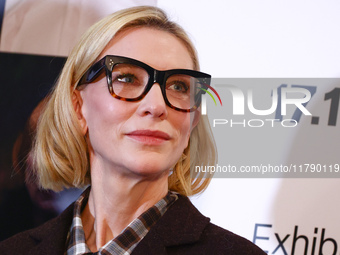 Cate Blanchett attends the opening of 'Manifesto' exhibition by Julian Rosefeldt in the Centre Of Contemporary Art as part of the 32nd Energ...