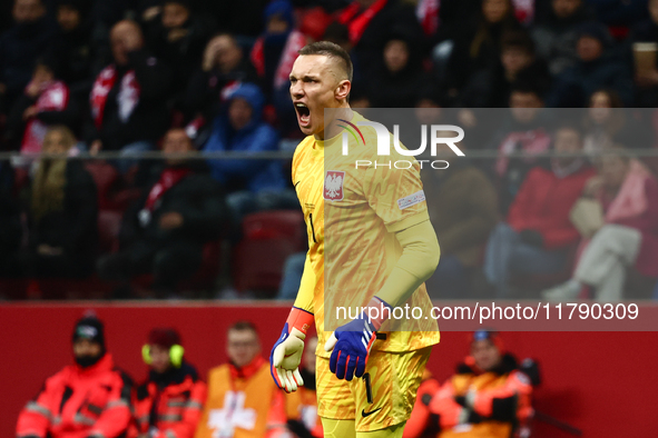 Lukasz Skorupski during UEFA Nations League match Poland - Scotland at National Stadium in Warsaw, Poland on November 18, 2024. 